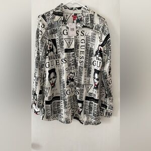 GUESS NWT Long Sleeve Button Up Shirt NWT